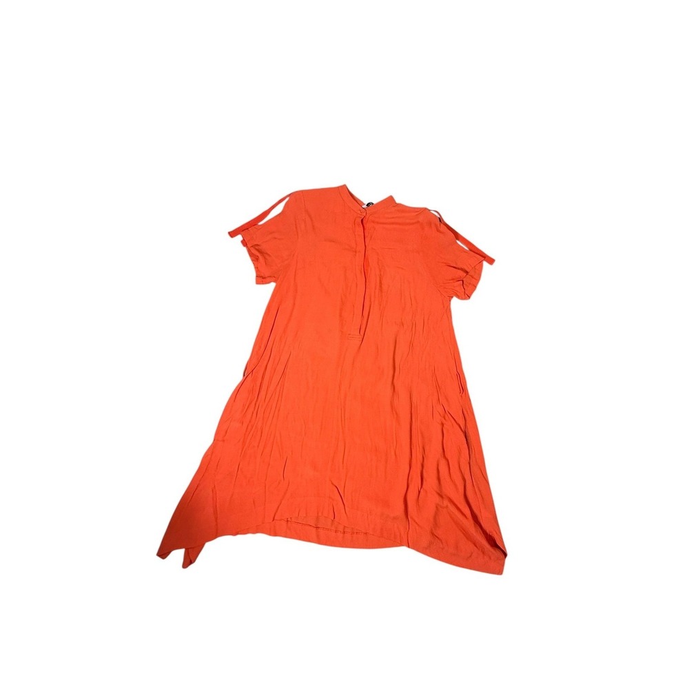 DAY Birger Et Mikkelsen Dress Womens 38 US 10 Orange Cold Shoulder Pockets Swing